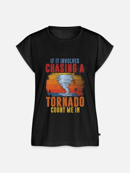 Storm Chaser - Frauen Premium Bio Top - Schwarz