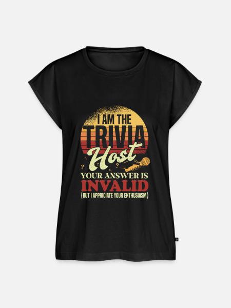 Trivia Night Host - Frauen Premium Bio Top - Schwarz