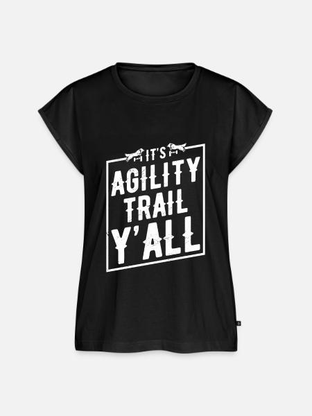 Canine Dog Agility - Frauen Premium Bio Top - Schwarz