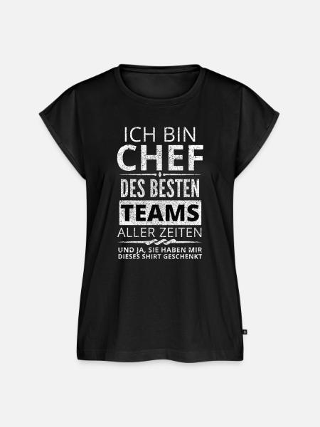 Chef Lustig Geschenk Team - Frauen Premium Bio Top - Schwarz