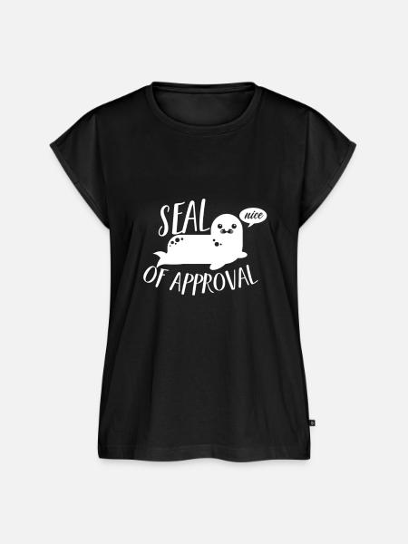 Seal of Approval - Frauen Premium Bio Top - Schwarz