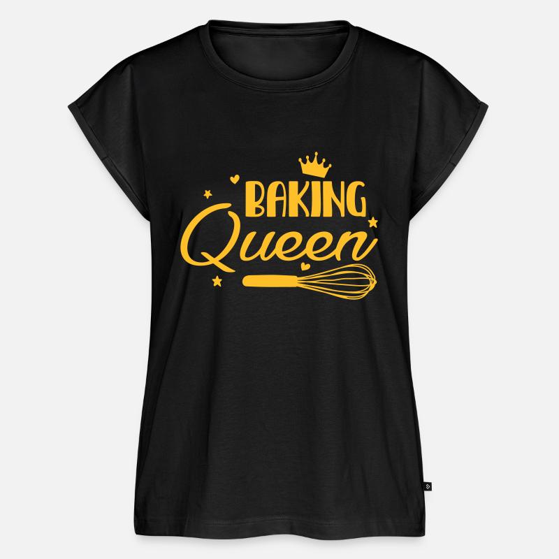 Baking Queen Customizable - Women’s Premium Organic Top - black