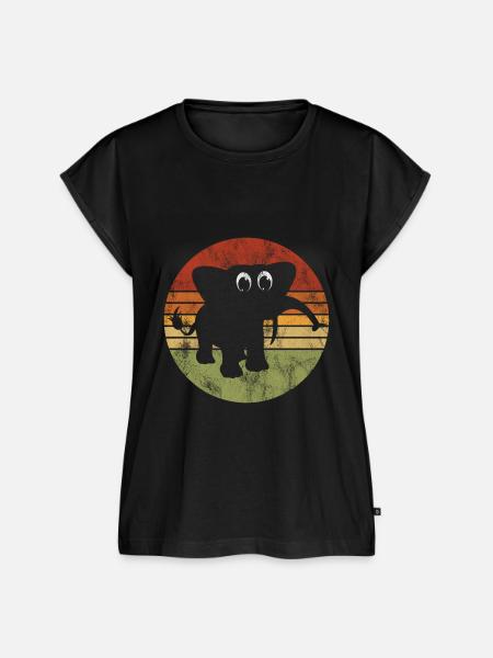 Elefanten Elefant für Kinder - Frauen Premium Bio Top - Schwarz