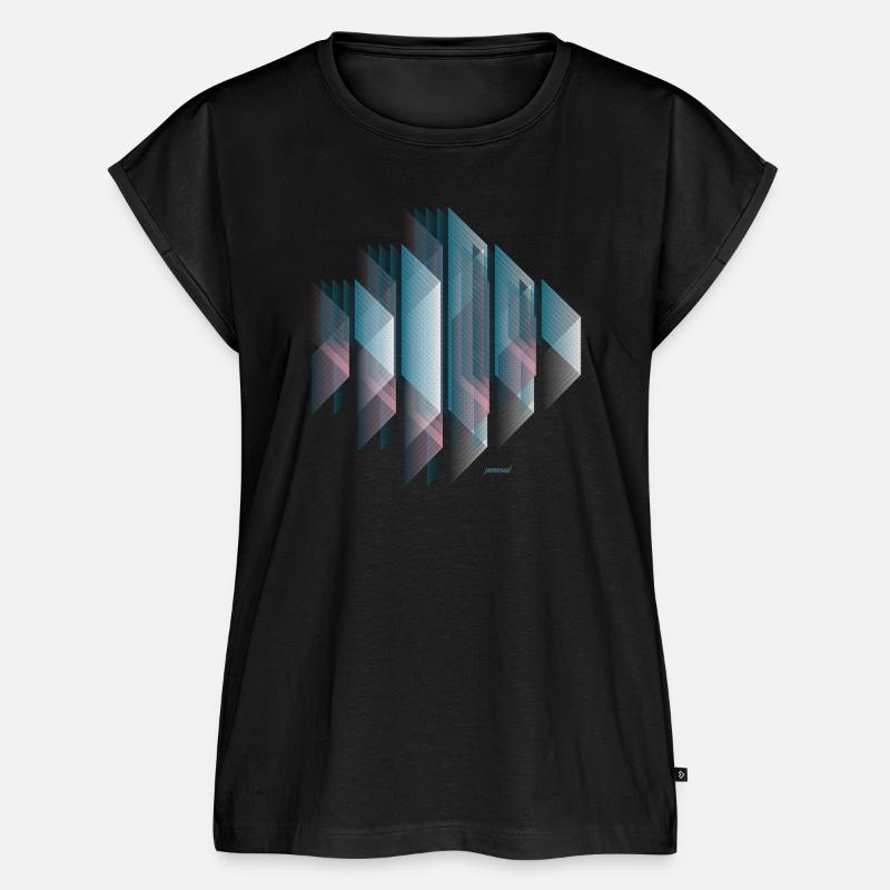 Geometric Art Design Pattern - Affinity - Women’s Premium Organic Top - black