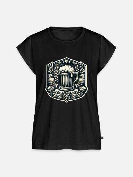 Bierliebhaber - Frauen Premium Bio Top - Schwarz