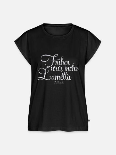 Früher war mehr Lametta - Frauen Premium Bio Top - Schwarz
