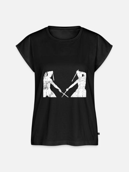 Escrima Arnis Kali - Frauen Premium Bio Top - Schwarz