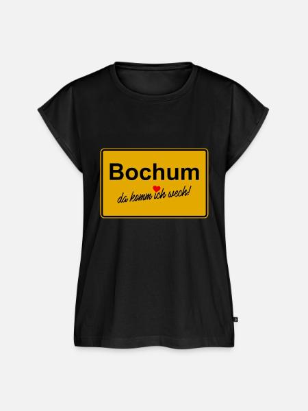 Bochum da komm ich wech - Frauen Premium Bio Top - Schwarz