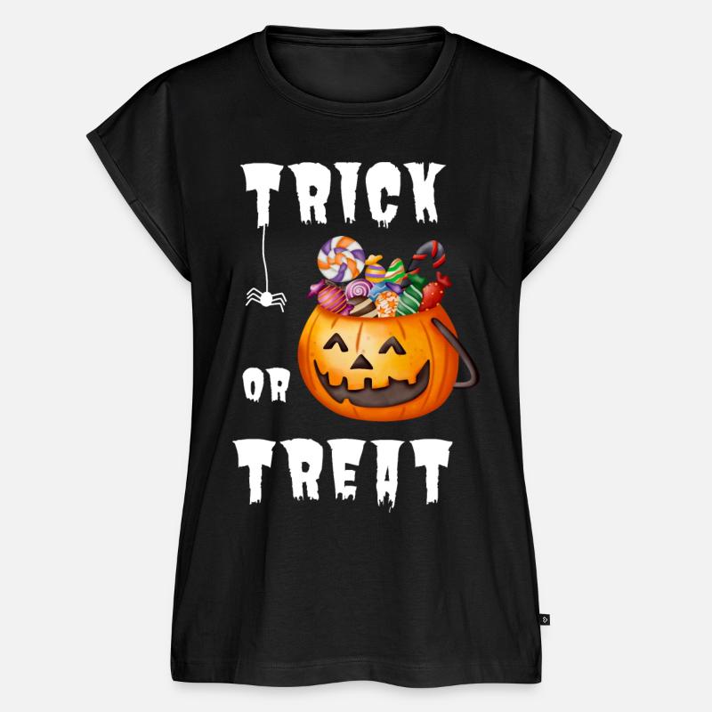 Halloween Trick oder Treat - Frauen Premium Bio Top - Schwarz