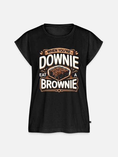 Brownie Spruch - Frauen Premium Bio Top - Schwarz