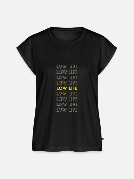 Low life - Frauen Premium Bio Top - Schwarz