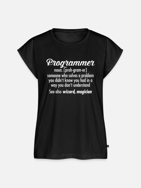 Programmer - Definition - Frauen Premium Bio Top - Schwarz