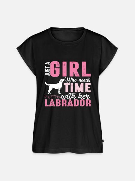Labrador - Frauen Premium Bio Top - Schwarz