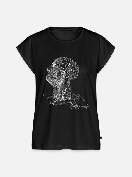 Beauty inside - Frauen Premium Bio Top - Schwarz