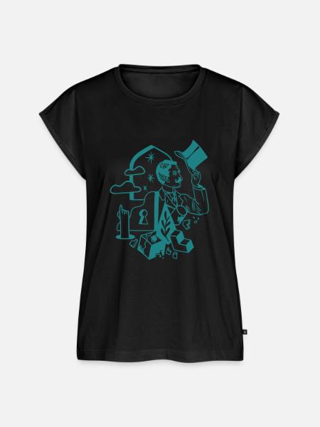 Gentleman für immer - Frauen Premium Bio Top - Schwarz