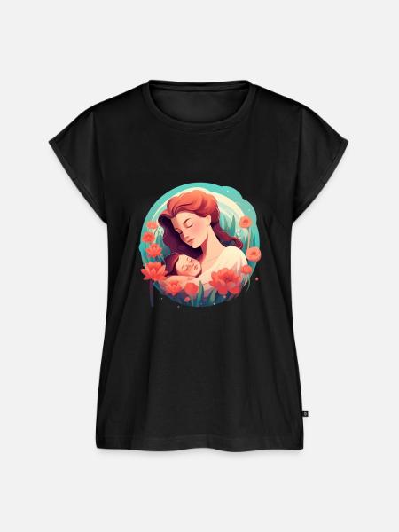 Sanfte Umarmung - Frauen Premium Bio Top - Schwarz
