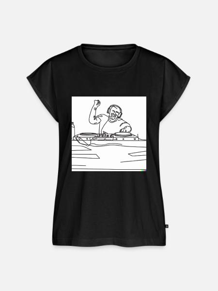 DJ on Air - Frauen Premium Bio Top - Schwarz