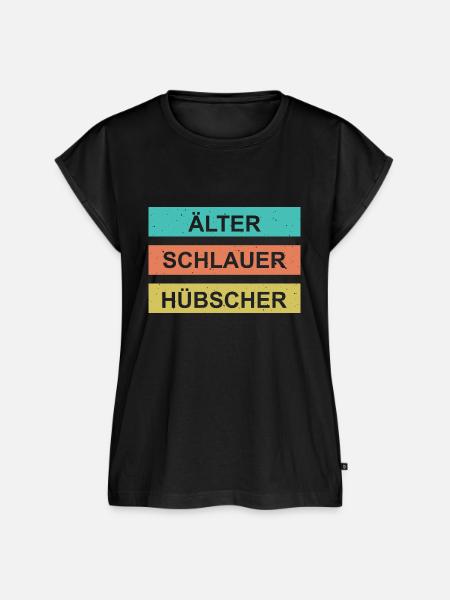 Älter schlauer hübscher - Frauen Premium Bio Top - Schwarz