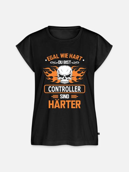 controller - Frauen Premium Bio Top - Schwarz