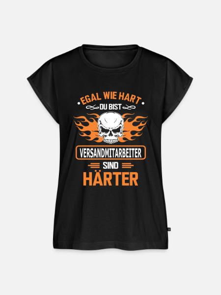versandmitarbeiter - Frauen Premium Bio Top - Schwarz