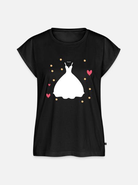 Braut - Frauen Premium Bio Top - Schwarz
