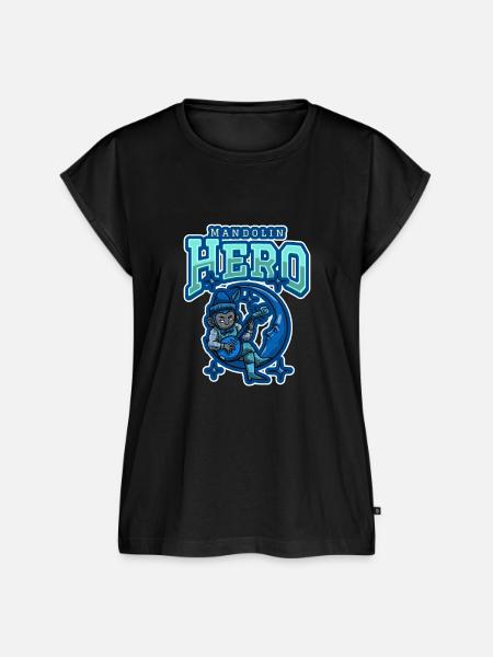 Mandolin Hero - Frauen Premium Bio Top - Schwarz