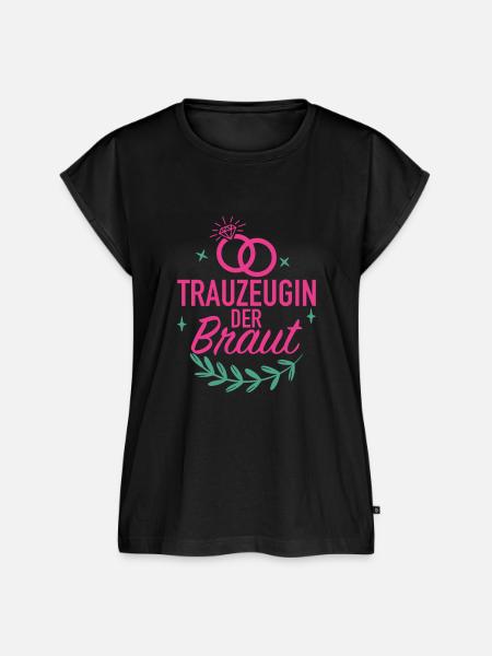 Trauzeugin der Braut - Frauen Premium Bio Top - Schwarz