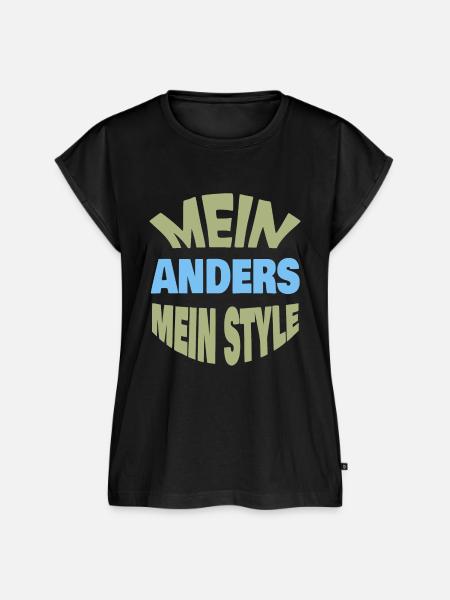 Anders - Frauen Premium Bio Top - Schwarz