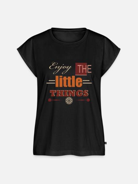 Enjoy the little Things - Frauen Premium Bio Top - Schwarz