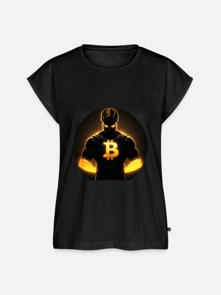 bitcoin superhero 2 - Frauen Premium Bio Top - Schwarz