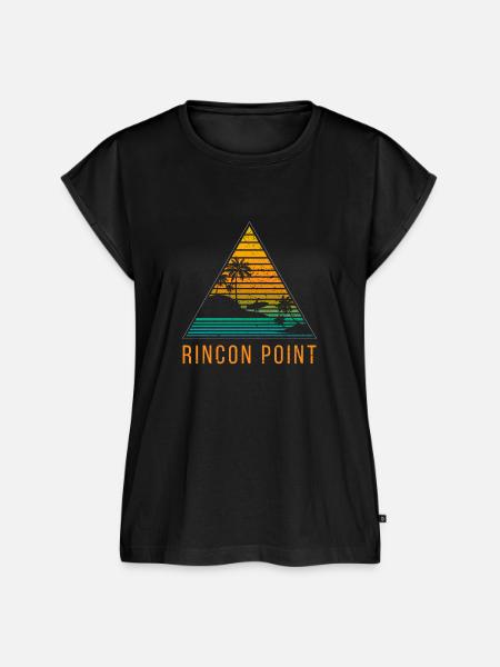 Rincon Point Brandung - Frauen Premium Bio Top - Schwarz