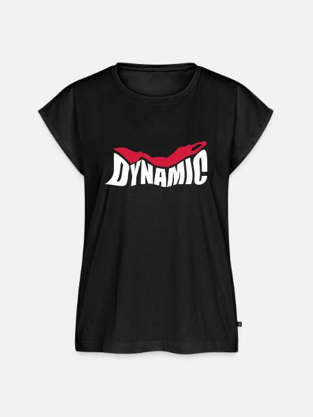 Dynamic-Freediver - Frauen Premium Bio Top - Schwarz