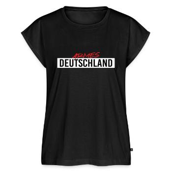 Armes Deutschland (Farben änderbar) - Frauen Premium Bio Top - Schwarz - Vorne - AI Model Female 172 light (172cm)
