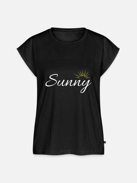 Sonnig - Frauen Premium Bio Top - Schwarz