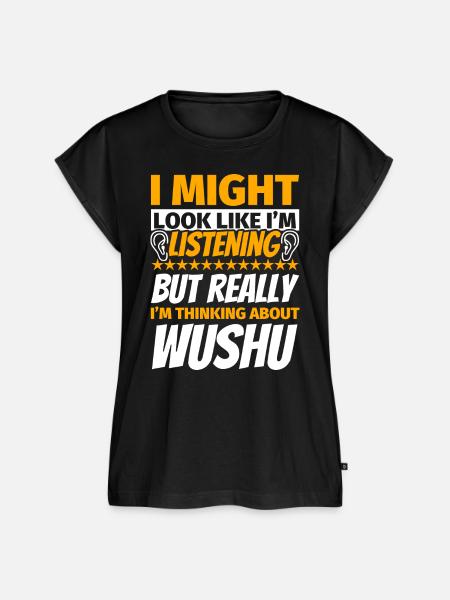 Wushu lustiges Geschenk - Frauen Premium Bio Top - Schwarz