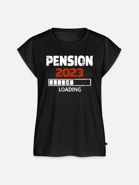 Pension 2023 Loading - Frauen Premium Bio Top - Schwarz