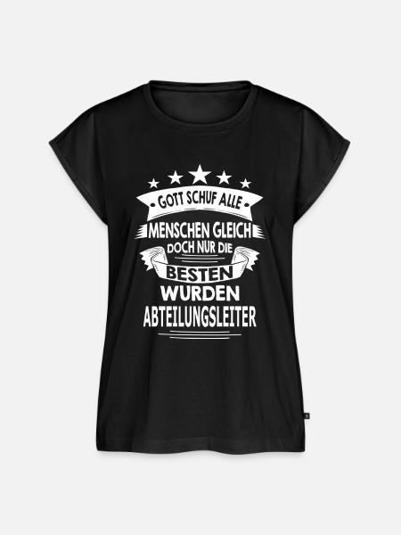 ABTEILUNGSLEITER - Frauen Premium Bio Top - Schwarz