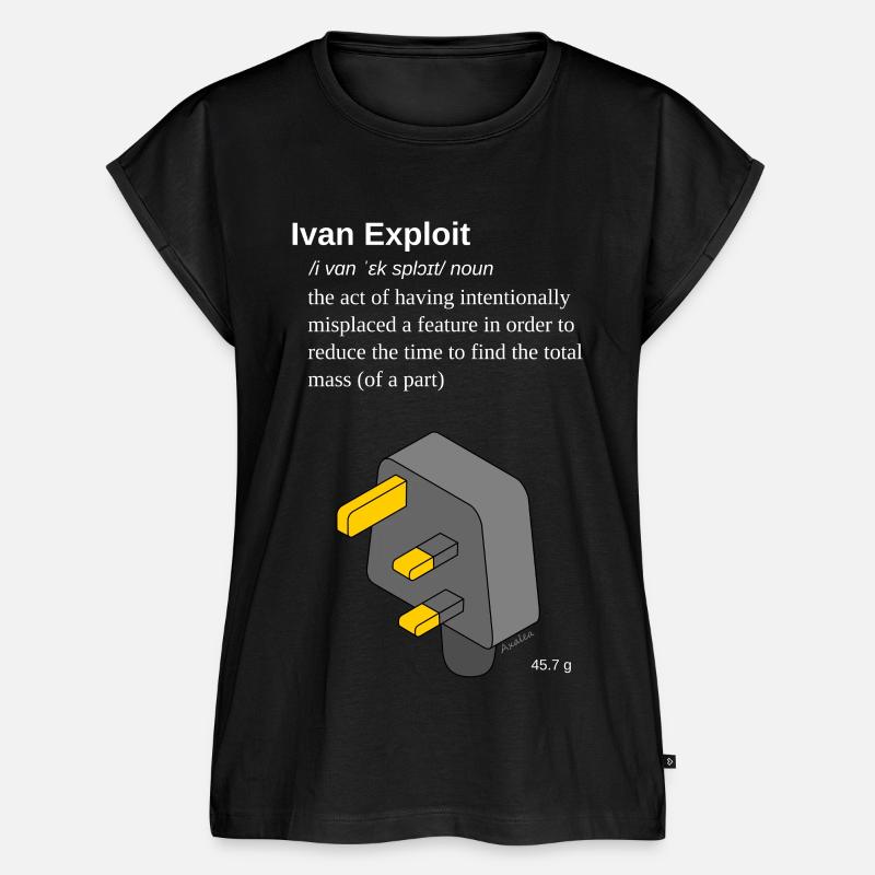 Ivan Exploit - 3D CAD Speedmodeling - Version UK - Haut bio Premium Femme - noir