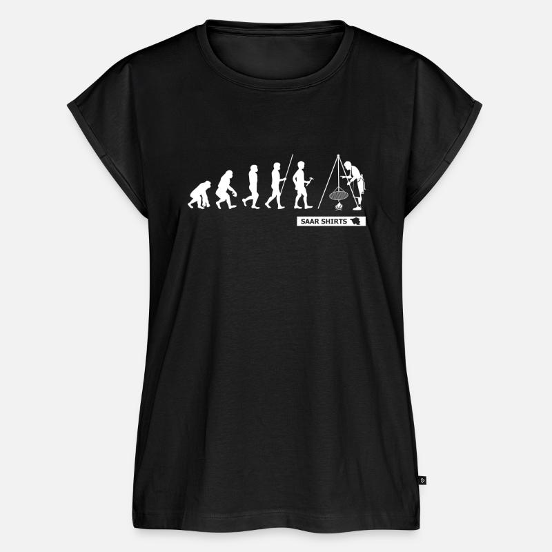SAARLAND EVOLUTION | SCHWENKER | GESCHENKIDEE - Frauen Premium Bio Top - Schwarz