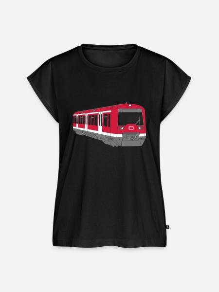 S-Bahn Hamburg - Frauen Premium Bio Top - Schwarz