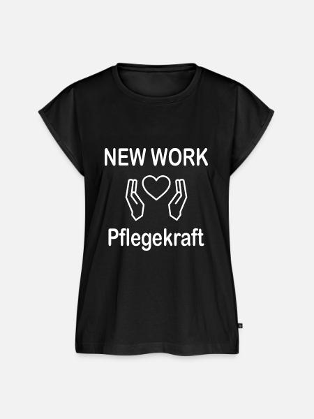 Pflegekraft - Frauen Premium Bio Top - Schwarz