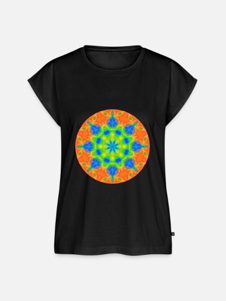 Mandala Graal 15 - Frauen Premium Bio Top - Schwarz