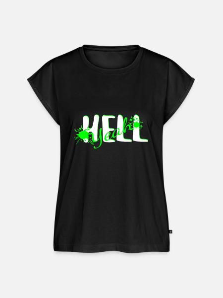 Hell yeah Shirt - Frauen Premium Bio Top - Schwarz