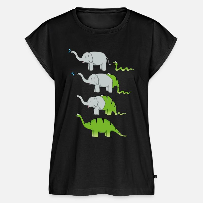 Dinosaur evolution - Women’s Premium Organic Top - black