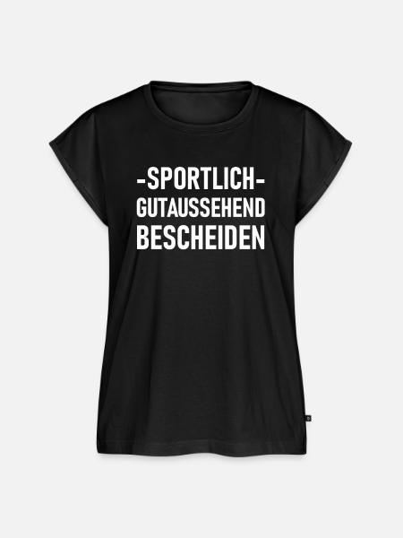 Sportlich - Frauen Premium Bio Top - Schwarz