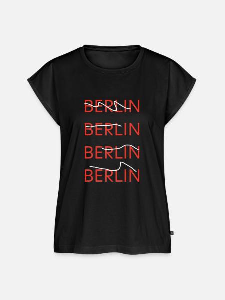 Berlin Berlin Berlin Berlin - Frauen Premium Bio Top - Schwarz