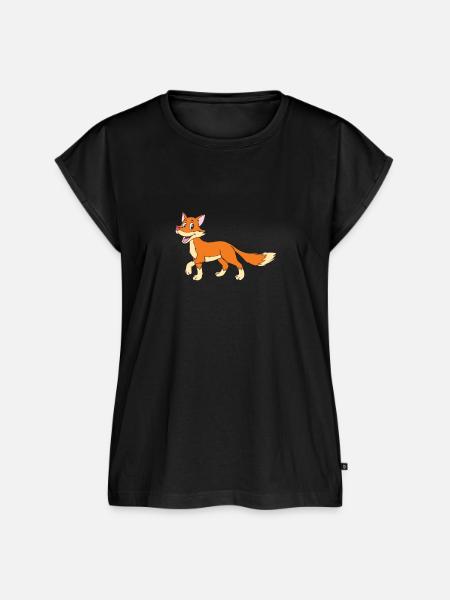 Fuchs - Frauen Premium Bio Top - Schwarz