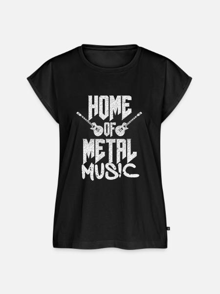 Metal Musik - Frauen Premium Bio Top - Schwarz