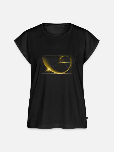 Fibonacci, Goldener Schnitt - Frauen Premium Bio Top - Schwarz