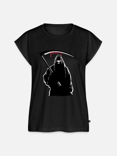 Der Tod kapuze sense - Frauen Premium Bio Top - Schwarz